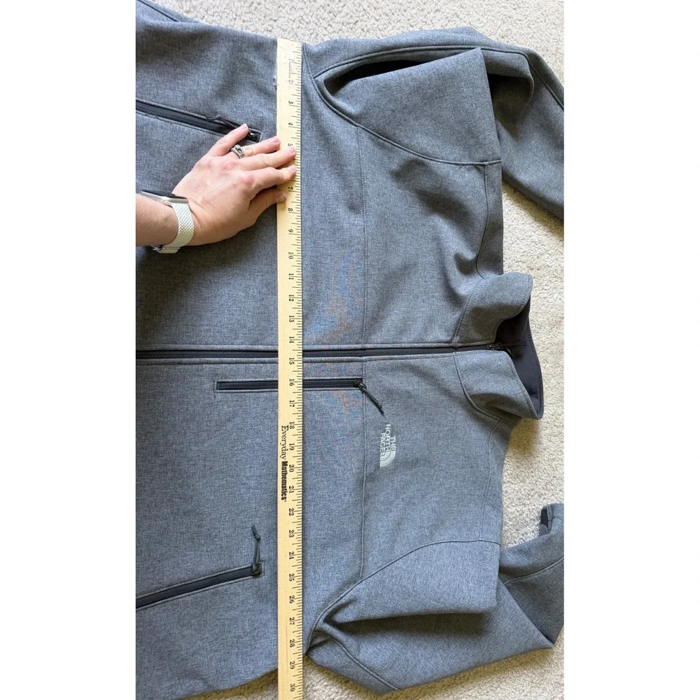 The North Face Softshell Jacket Mens WindWall Full Zip Gray XXXL
